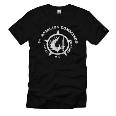 6de Batalion Commando Para Belgien Regiment united we Conquer T Shirt #35173