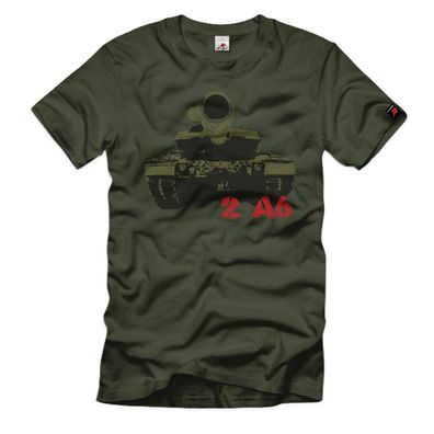 Panzer Leopard 2 A6 Bundeswehr Turm Front getarnt T-Shirt T-Shirt #366