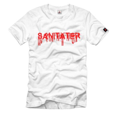 Sanitäter Rettungsdienst Sanni SanH Blood Blutspritzer - T Shirt #392