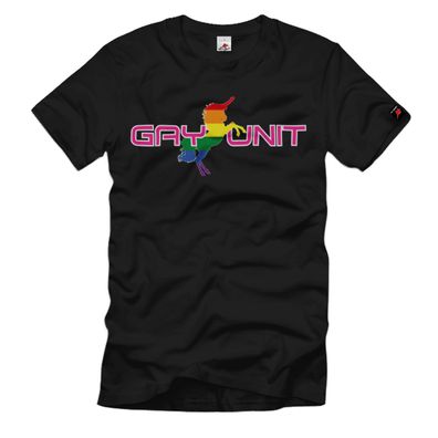 Gay Unit Homo Schwul Regenbogen Einhorn T-Shirt #35532