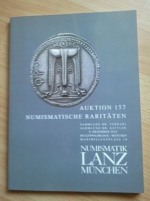 Auktionskatalog 157 Münzen Lanz München Numismatische Raritäten gebraucht aber gut