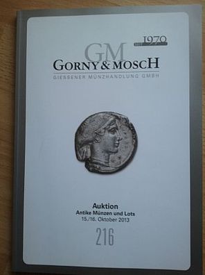 Auktionskatalog 216 Münzen der Antike Gorny Mosch München gebraucht