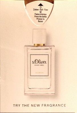 s. Oliver Black Label Women 0,3ml Eau de Toilette Damen Duft Probe - Reisegröße
