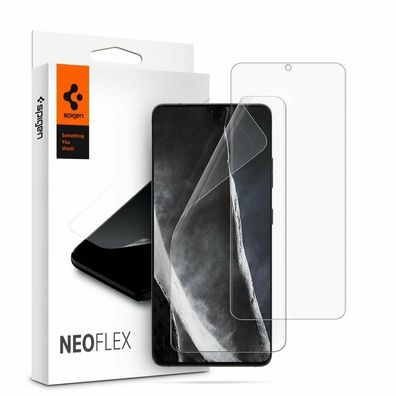 2x Spigen Neo Flex HD Luxus Schutzfolie für Samsung Galaxy S21