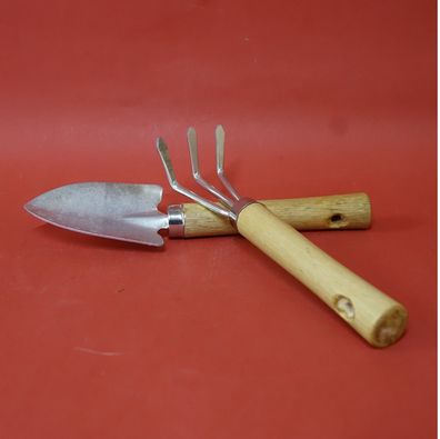 Garten Werkzeug Harke / Gabel & Schaufel Set Mit hochwertiger Material mit Holz Griff