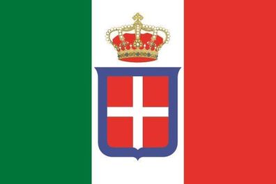 Fahne Flagge Dienstflagge Königreich Italien Premiumqualität