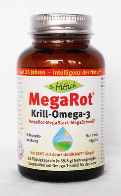 Dr. Hittich MegaRot Krill-Omega-3, 1/2/4x 90 Kaps., Mega-Rot Krillöl