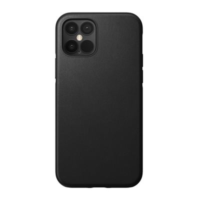 Nomad Rugged Case für Apple iPhone 12 Pro Max - Black Leather (Schwarz)