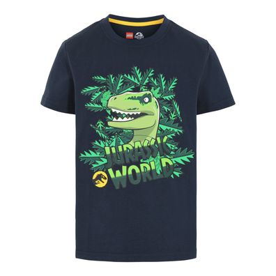 Lego Wear Jungen T-Shirt Tee Shirt Tshirt Jurrasic World dunkelgrau