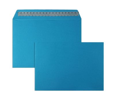 50 Briefumschläge Blau (Königsblau) 229x324 mm (DIN C4) mit Haftklebung