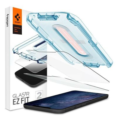 Spigen Glass. Tr ”EZ Fit” gehärtetes Schutzglas 2er Pack iPhone 12 Mini