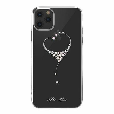 Kingxbar Wish Schutzhülle original Swarovski-Kristallen iPhone 11 Pro silber
