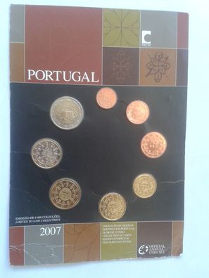 Original KMS 2007 Portugal FDC mit 2 euro römische Verträge - EXTREM SELTEN