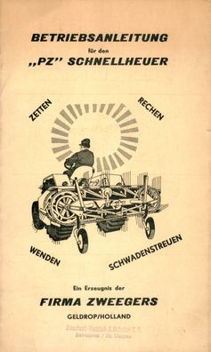 Original Betriebsanleitung für den PZ Zweegers Schnellheuer