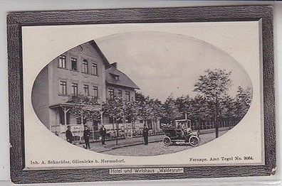 64406 Ak Hotel und Wirtshaus "Waldesruh" Glienicke bei Hermsdorf 1912