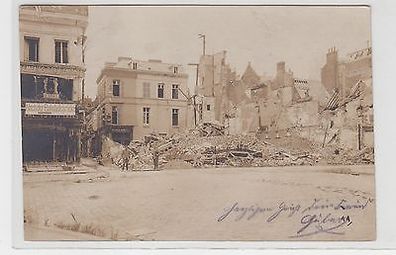 64481 Foto Ak Lens Frankreich Zerstörungen Ruinen 1. Weltkrieg 1918