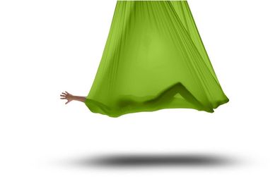 Aerial Yoga Tuch - Tuch für Aerialyoga grün