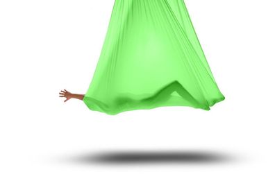 Aerial Yoga Tuch - Tuch für Aerialyoga neongrün