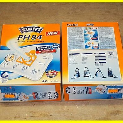 2 Packungen Swirl PH 84 = 8 Beutel + 2 Filter für versch. Philips - Lloyds - + +