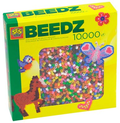 SES Creative Bügelperlenbox 10.000 Bügelperlen Farbmix bunt