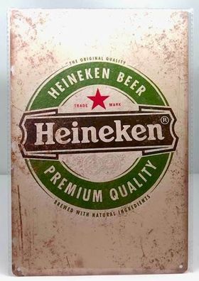 Nostalgie Nostalgie Retro Blechschild "Heineken Beer" 30x20 12023 (Gr. 30x20cm)