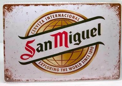 Nostalgie Nostalgie Retro Blechschild "San Miguel Beer" 30x20 12029 (Gr. 30x20cm)