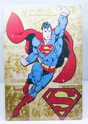 Nostalgie Nostalgie Retro Blechschild "Superman" 30x20 12019 (Gr. 30x20cm)