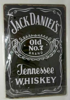 Nostalgie Nostalgie Retro Blechschild Whiskey Jack Daniels Tennessee 30x20 50062