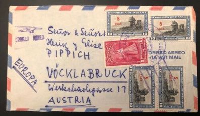 Panama nach Vöcklabruck Luftpost 1955 25196
