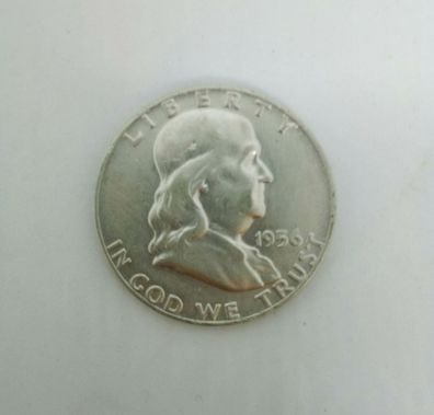 Münze USA Franklin Liberty Bell Half Dollar Gewicht 12,5g 1956 50403
