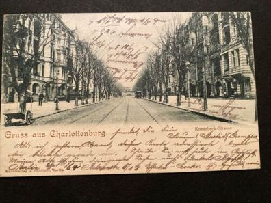Gruß aus Charlottenburg Knessebeck Straße um 1902 80192