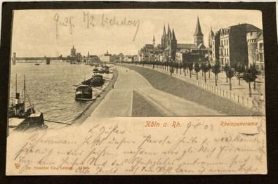 Köln Rheinpanorama 1905 80254