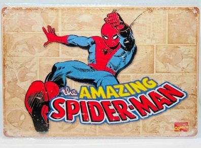 Nostalgie Nostalgie Vintage Retro Blechschild "The Amazing Spider-Man " 30x20