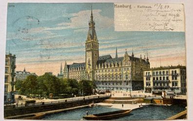 Hamburg Rathaus um 1904 84001