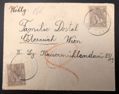 Brief Nederland Niederlande 1922 Wien 25197