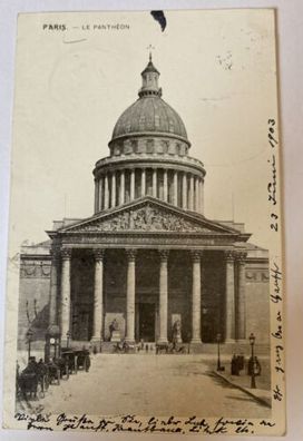 Paris Le Pantheon Pferdefuhrwerk 84023