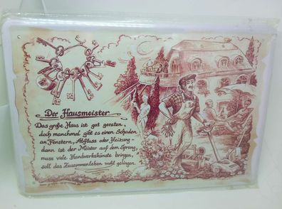 Nostalgie Vintage Retro Schild Spruch der Hausmeister 30x20 cm 60232 (Gr. 30x20cm)