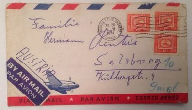 Brief Canada Niagara Falls nach Salzburg 1952 14066A