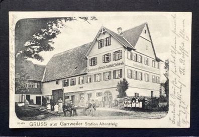 RAR - Gruss aus Garrweiler Station Altensteig Gasthaus Hirsch 80236