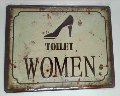 Nostalgie Nostalgie Retro Blechschild Toilet Women 25x20 50174 (Gr. 25x20)