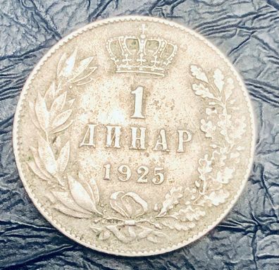 Jugoslavien 1925 1 Dinar König Alexander 72010