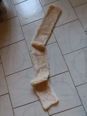 Schal beige Felloptik ca. 116 x 13cm