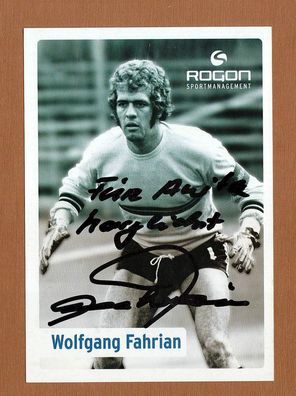 Wolfgang Fahrian ( ehemaliger deutscher Fußballspieler ) - persönlich signiert
