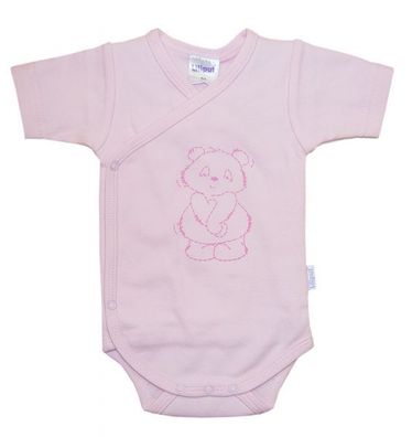 Baby Wickelbody Panda rosa Größe 56