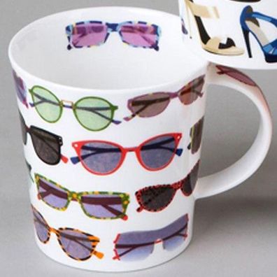 Formano Kaffeetasse Tasse Brillen Becher Sonnenbrille Sonne England NEU