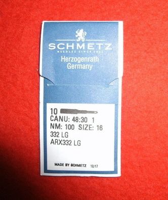 Schmetz-Rundkolbennadeln, System 332 LG, verschiedene Stärken