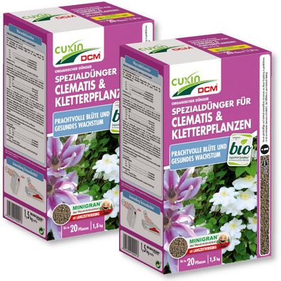 Cuxin Clematisdünger Kletterpflanzendünger 3 kg Blumendünger Balkondünger