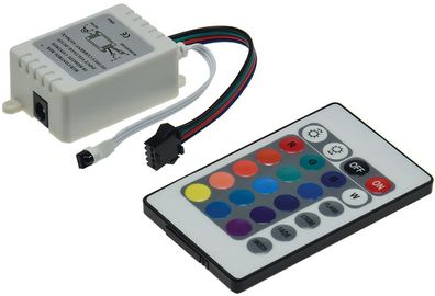 ChiliTec RGB-Controller für LED-Stripes 19495/496/497, incl. IR-Fernbedienung