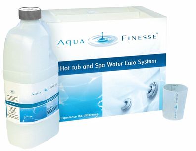 AquaFinesse Whirlpool und Spa - Wasserpflege Box mit Granulat zur Desinfektion
