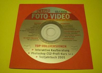 CHIP Foto-Video Digital 3/2006 Computer Software Programme Heft CD